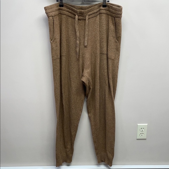 LC Lauren Conrad Pants - LC Lauren Conrad Sweater Knit Jogger Pant Mocha  Elastic Waistband XXL